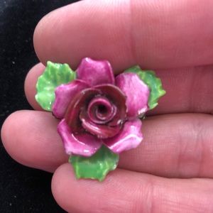 Vintage Denton China Brooch